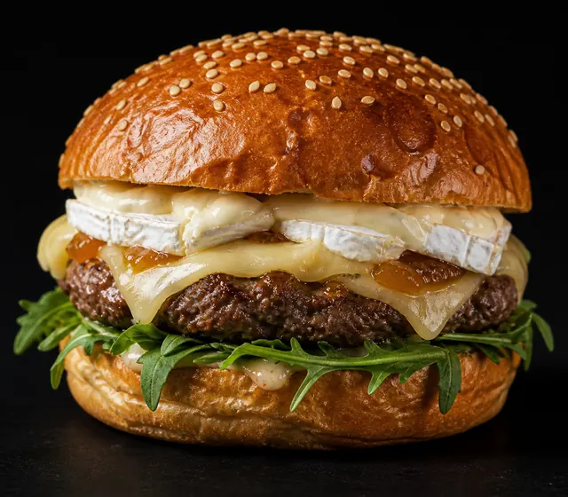 LA CHOUETTE CAMEMBERT, burger de La Chouette